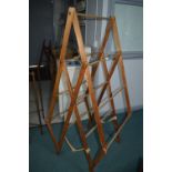 Folding Pine Clothes Horse