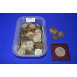 Assorted Vintage Coinage Including Hull 1812 Half Penny Token, German 1911 Three Mark Silver Coin,