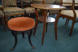 Faux Formica Topped Pub Table and a Cast Iron Pub