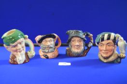 Four Small Royal Doulton Character Jugs