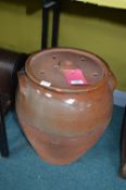 Victorian Terracotta Crockpot with Lid