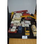 Playworn Diecast Police, Ambulance and Fire Vehicles by Budgie, Corgi, Dinky, etc.