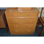 G-Plan Light Oak Four Drawer Chest