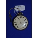 Hallmarked Sterling Silver Pocket Watch - London 1925, ~139g gross