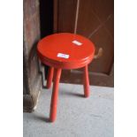 Painted Milking Stool