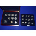 Twenty Silver Proof Coins in Collectors Case