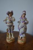 Two Continental Painted Porcelain Figures