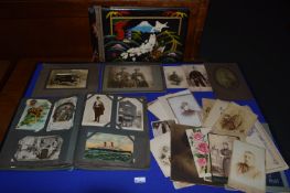 Victorian Postcard Album Containing Military, Transport, Hull & Local Area