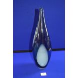 Blue Glass Vase Signed Hawes & Grinshaw