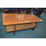 1970's G-Plan Teak Coffee Table with Lower Berger Shelf