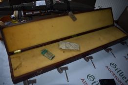 Plywood & Mahogany Rifle Storage Box with Foam Interior