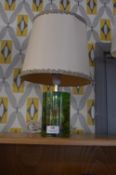 Green Shatter Line Acrylic Table Lamp