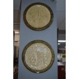 Pair of West German Wall Plaques Marked Schutz Gilli