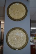 Pair of West German Wall Plaques Marked Schutz Gilli