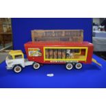Triang Highway Big Top Tinplate Circus Tractor & Trailer Unit with Original Packaging