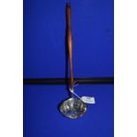 Hallmarked Sterling Silver Toddy Ladle - Sheffield 1990, ~37g silver weight