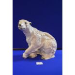 Royal Dux Polar Bear Figure