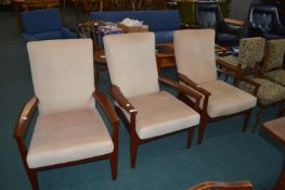 Three Parker Knoll 1960's Armchairs