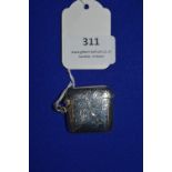 Hallmarked Sterling Silver Vesta Case - Birmingham 1912, ~16g