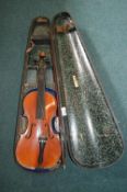 Violin with Original Case and Bow
