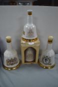 Four Bells Whisky Decanters (some opened)