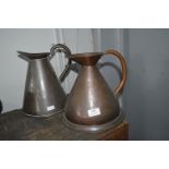 Two Copper Gallon Jugs