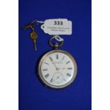 925 Sterling Silver Acme Lever Pocket Watch by H. Samuel, Manchester ~97g gross
