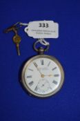 925 Sterling Silver Acme Lever Pocket Watch by H. Samuel, Manchester ~97g gross