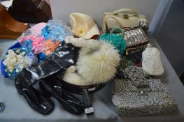 Vintage Fashion Items Including Hats, Handbags, Boots, etc.