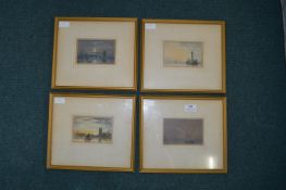 Four Small Maritime Watercolours