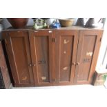 Period Pine Four Door Cupboard