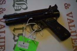 Webley & Scott .22 Air Pistol (This lot has to be collected by a registered firearms dealer)