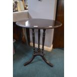 Victorian Oval Wine Table on Tripod Base