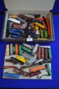 File Box Containing ~15 N-Gauge Amtrak Freight Units and Others