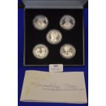 Remembering Dianna Commemorative 5pc Silver Coin Set