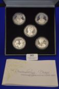 Remembering Dianna Commemorative 5pc Silver Coin Set