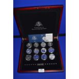 London Mint Fabulous 12 Silver Coin Collection 1oz Fine Silver Coins with Presentation Case