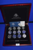 London Mint Fabulous 12 Silver Coin Collection 1oz Fine Silver Coins with Presentation Case