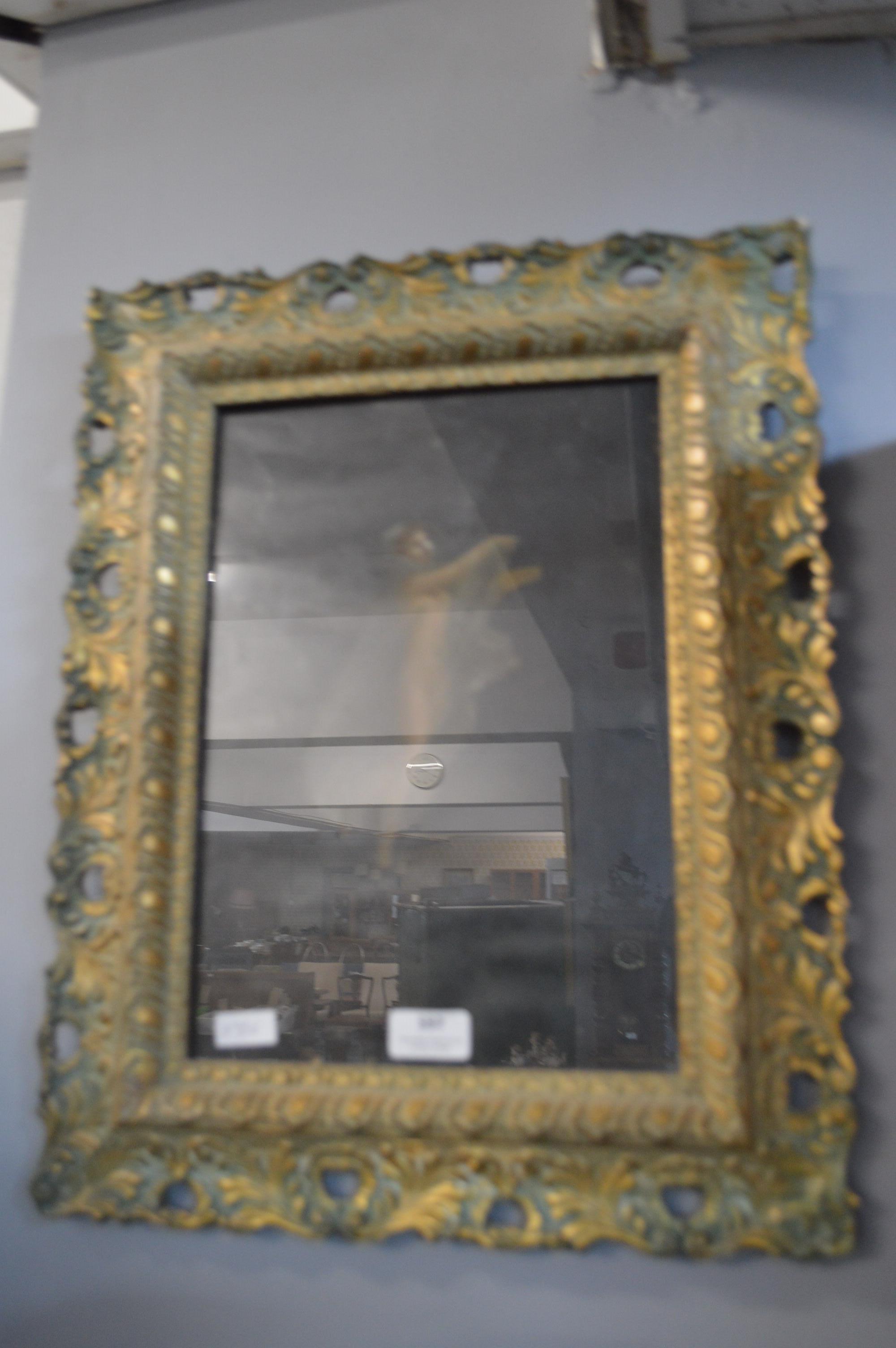 Gilt Framed Hand Painted Figure of an Angel