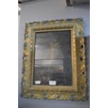 Gilt Framed Hand Painted Figure of an Angel