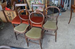 Three Victorian Chairs, Two Side Chairs, and a Tap