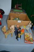 Vintage Toys Including Nora Welling's Sailor, Mechanical Clockwork Toys, etc.