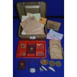 Cash Box Containing Small Collectibles