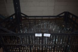 Box of various Bar Glass Including Branded and Other Hi-Balls, 1/2 Pints, Pints, etc.