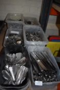 Six Boxes of Stainless Steel Bead Pattern Cutlery
