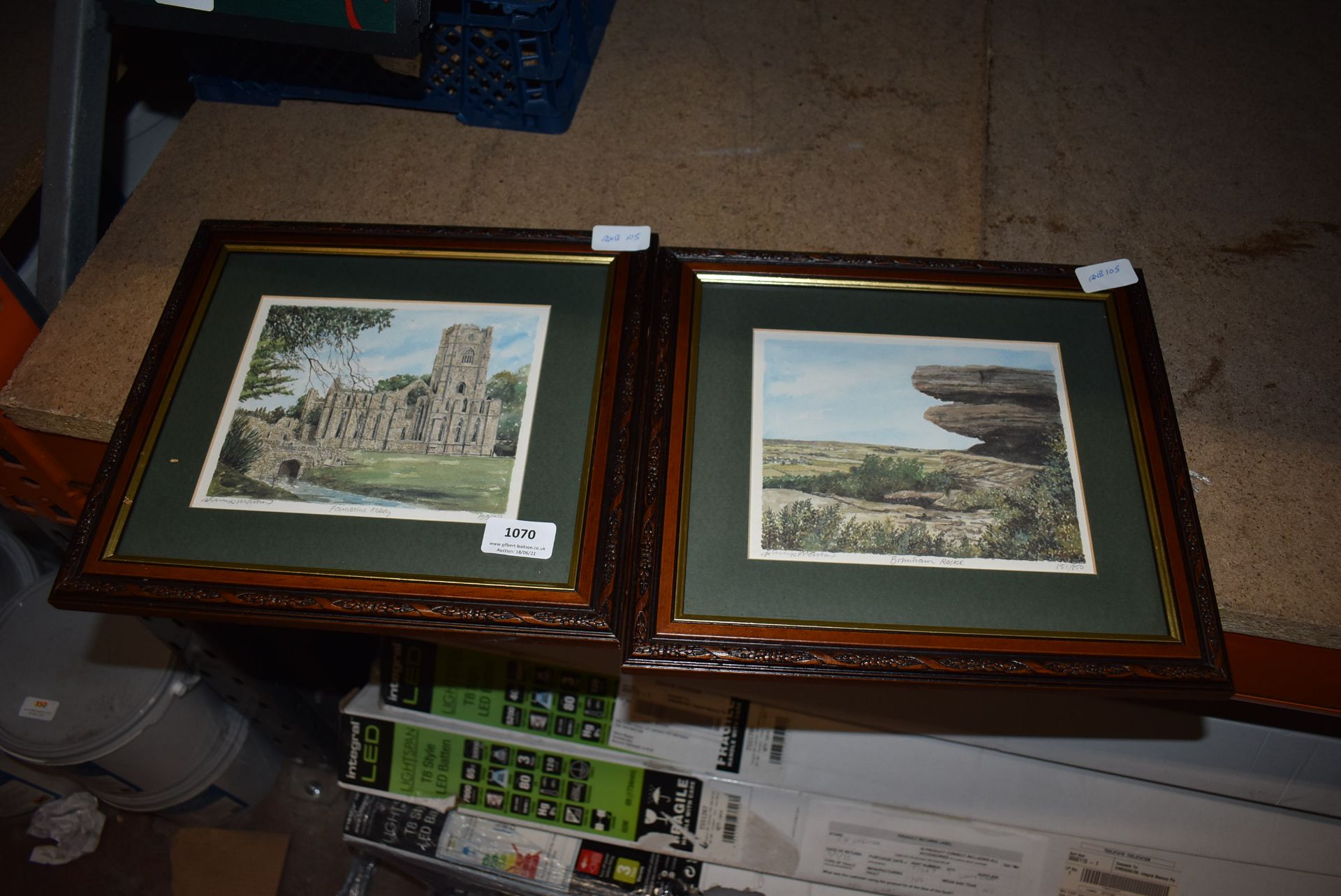 *Two Limited Edition Signed Print “Fountains Abby” and “Brimham Rocks”