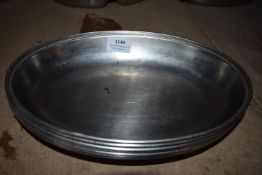 Seven Stainless Steel Oval Dishes