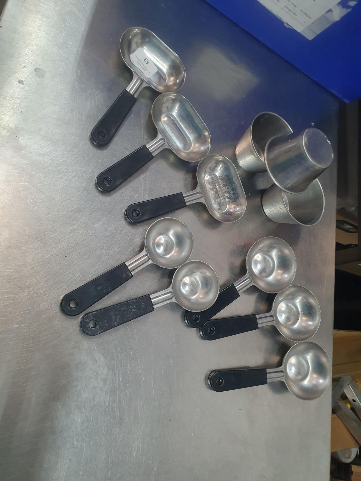 * selection of portioning spoons and cups