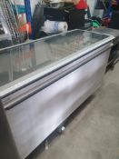 * Caravell glass top chest freezer. 1780w x 700d x 850h