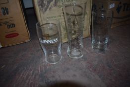 *24 Assorted Guinness, Carlin, and Carlsberg Branded Pint Glasses